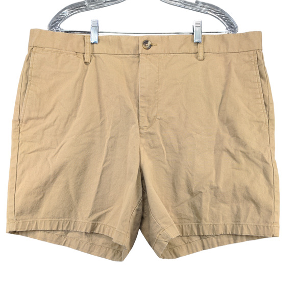 OId Navy Mens Ultimate Slim Chino Shorts Tan Size 40 Slash Pockets - Picture 1 of 11